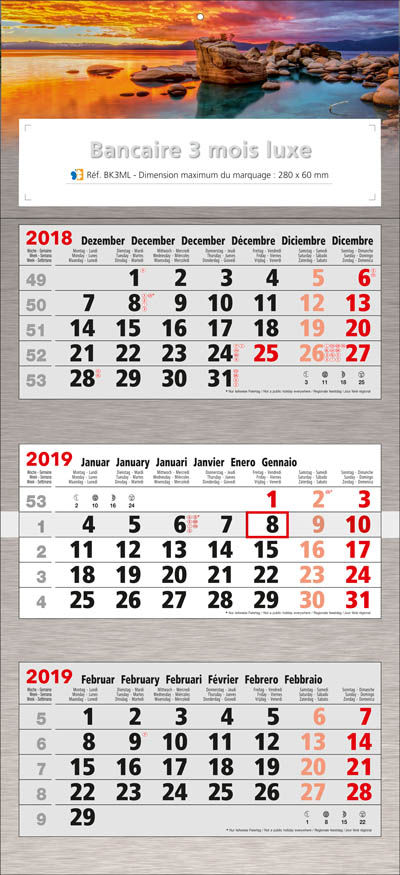 Impression calendrier bloc agrafé 200x450, format bloc agrafé 200x450 -  KelPrint – Imprimerie calendrier bloc agrafé 200x450