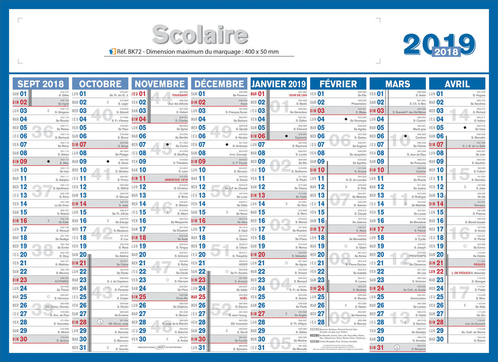 Calendrier Bancaire Humour, personnalise