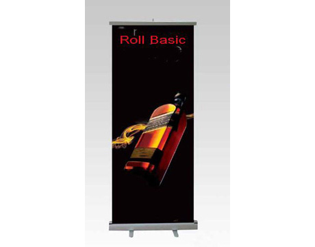 Roll-up classique 840x2040 Tissu polyester 250g/m² M1 ignifugé